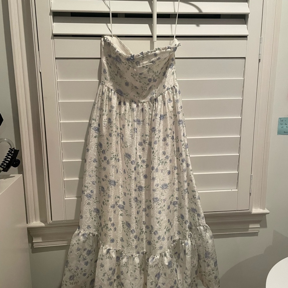 Floral Maxi Dress with Spaghetti Straps